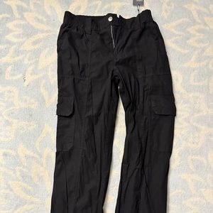 Black cargo pants